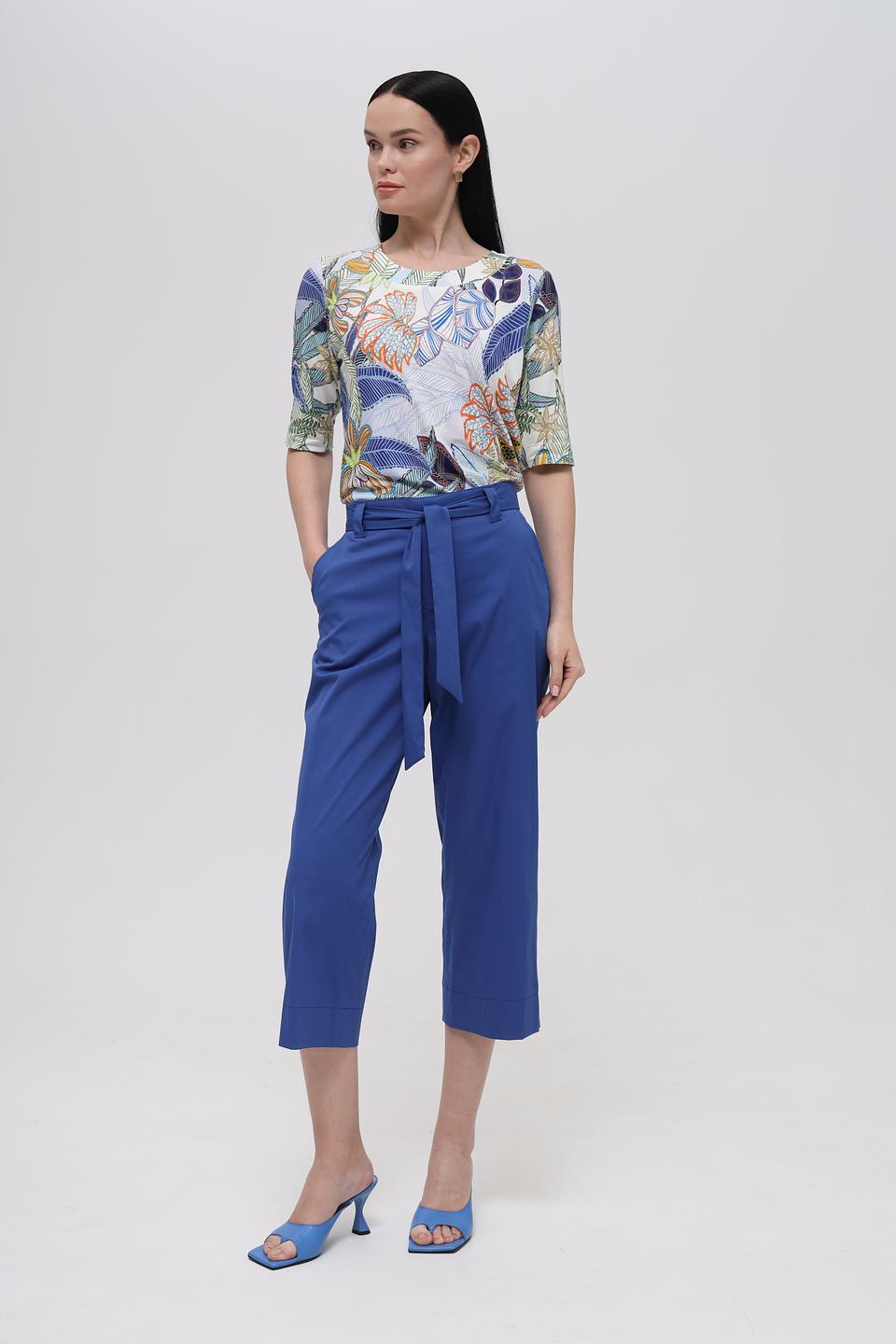 Бриджи Bianca с поясом синие