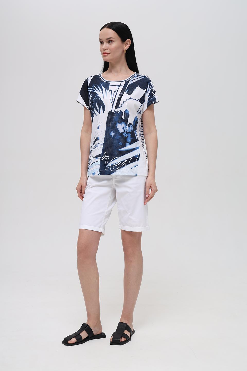 Футболка Lecomte с принтом