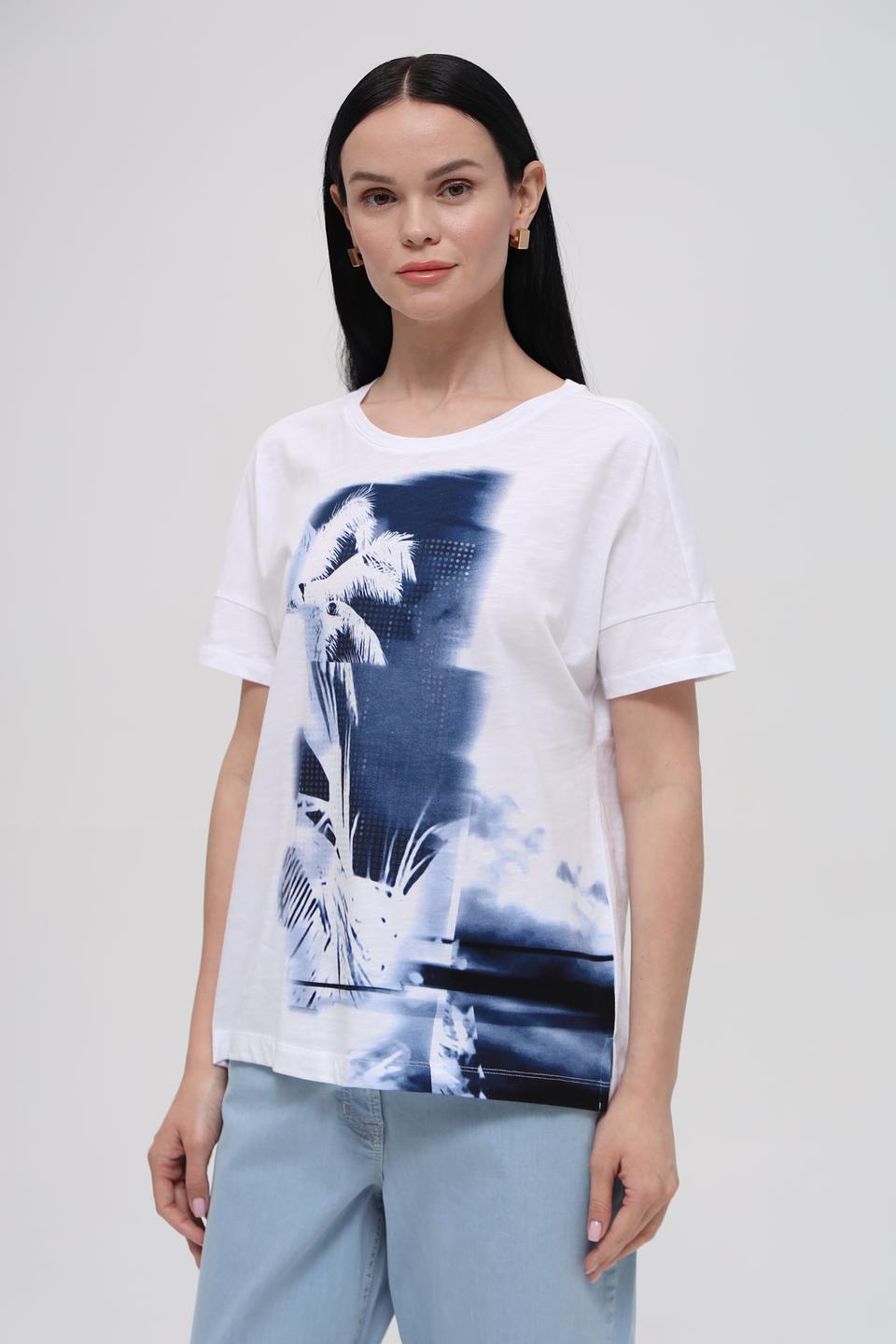 Футболка Lecomte с принтом пальм