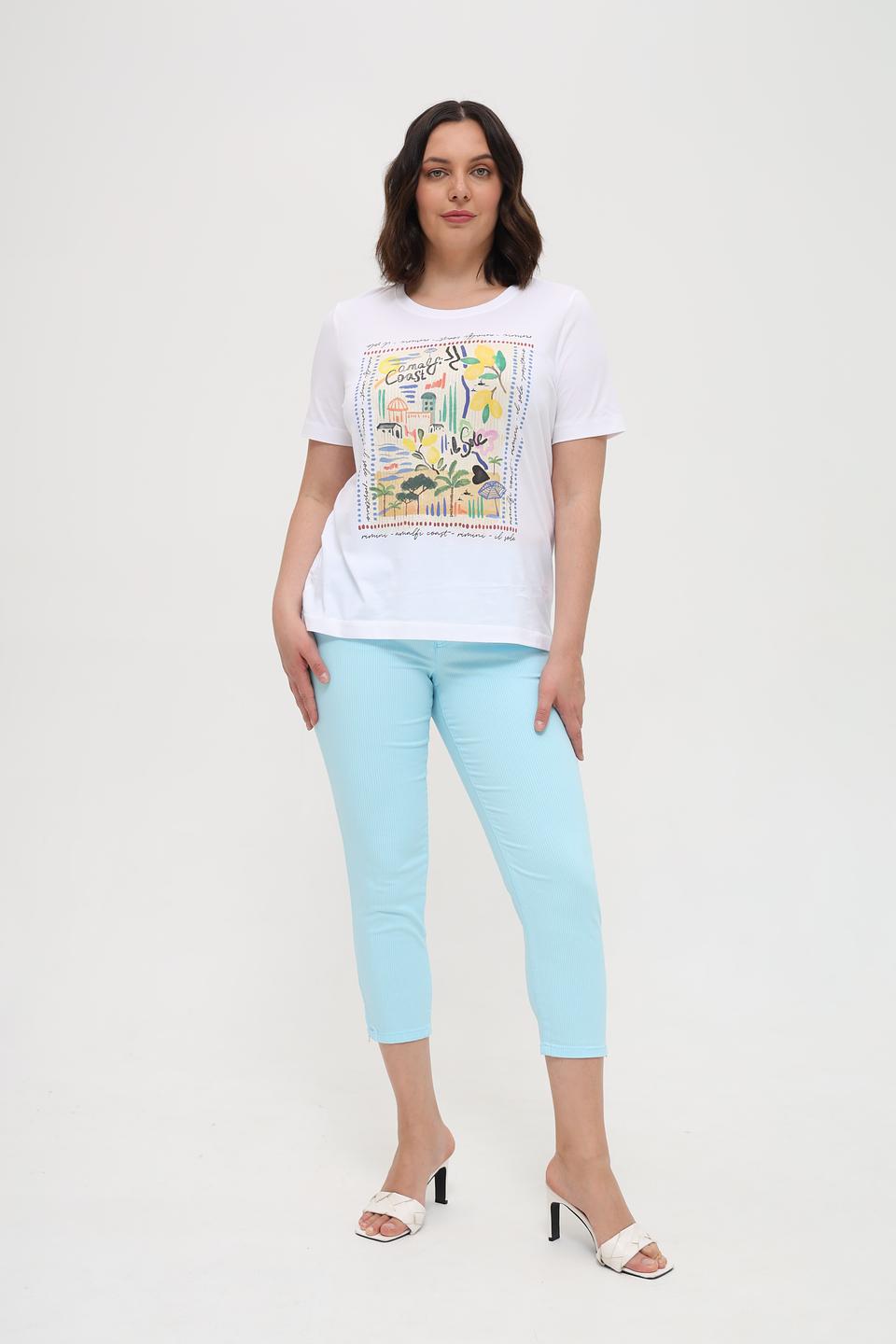 Брюки кюлоты Rabe collection голубые