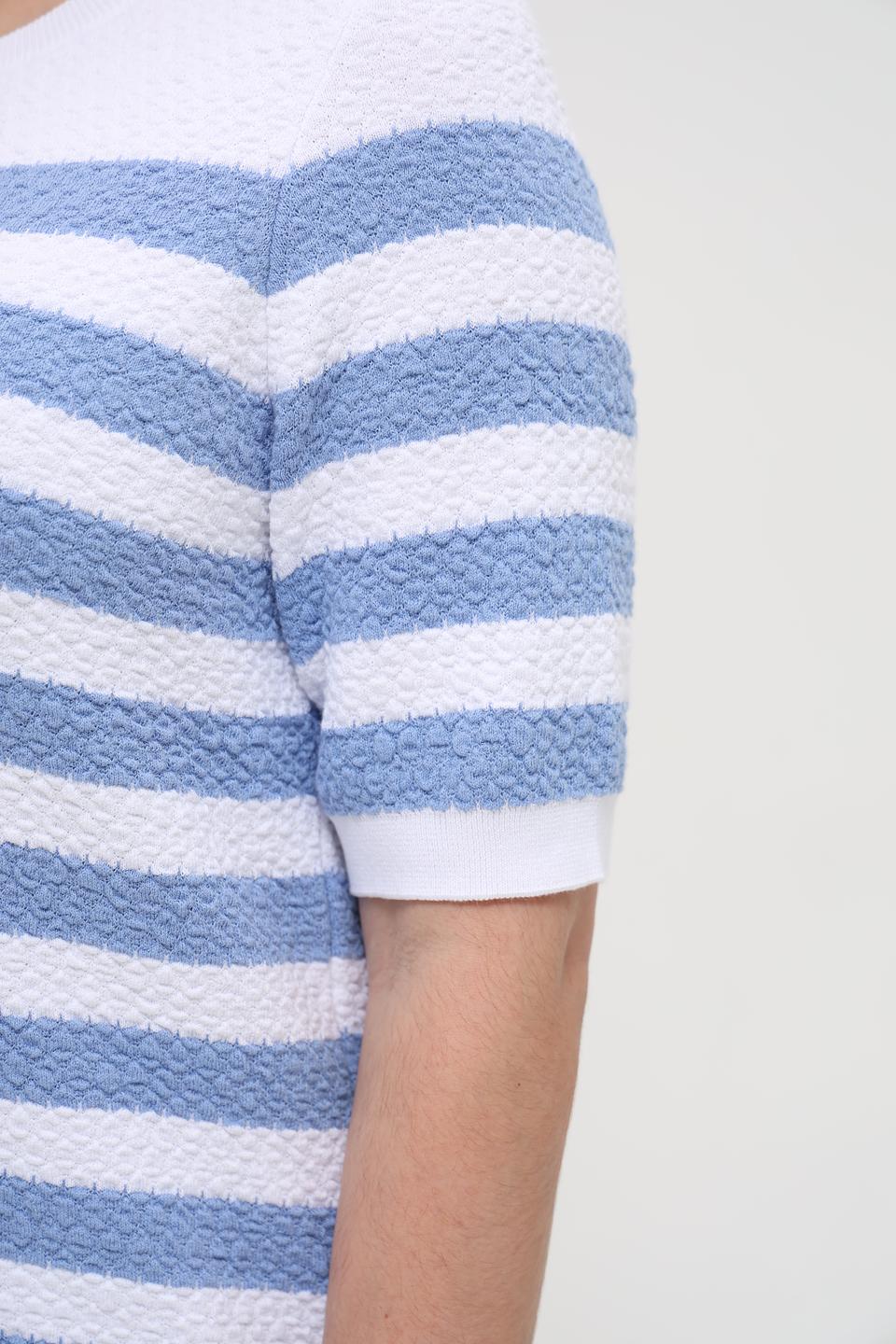 Пуловер Oui в полоску