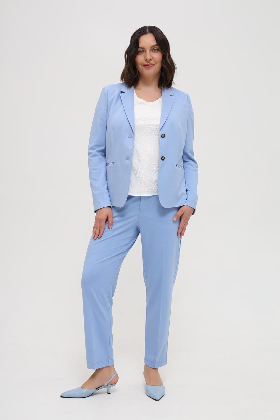 Жакет Oui приталенный голубой