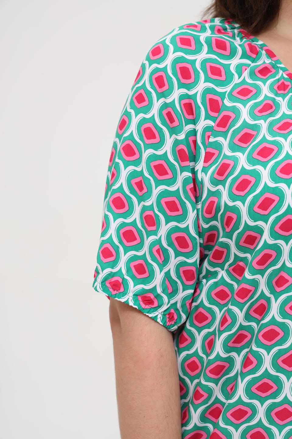 Блуза Via Appia с геометрическим принтом