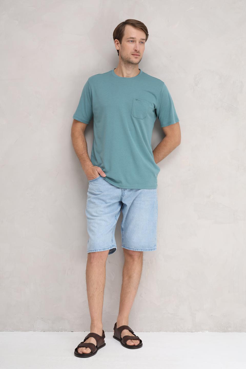 Футболка Casa Moda с карманом мятный