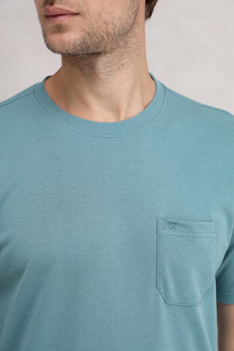 Футболка Casa Moda с карманом мятный