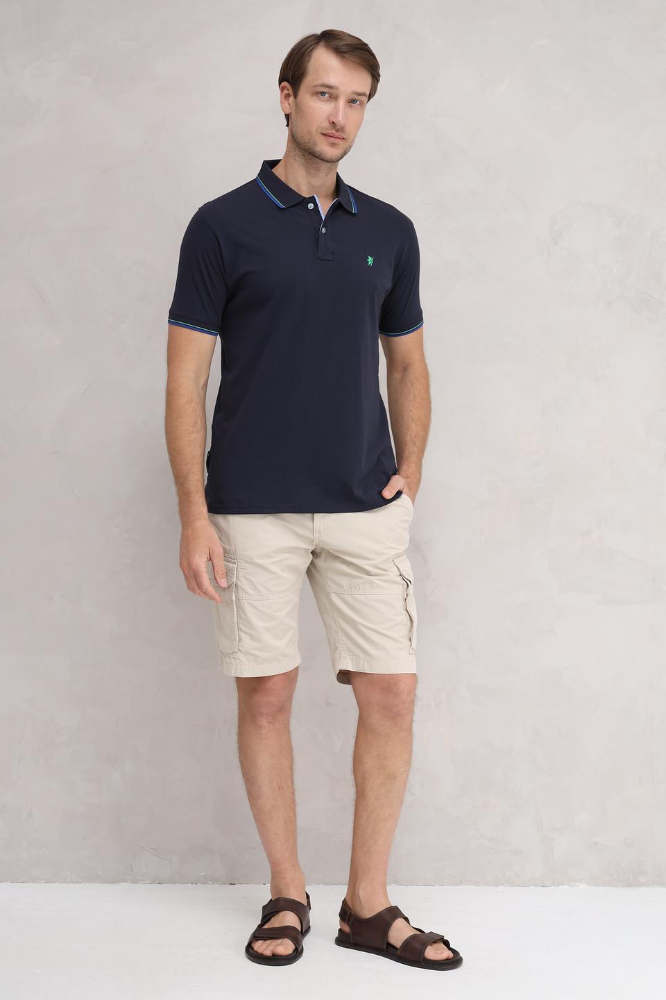 Поло Sea Barrier мужское тёмно-синее