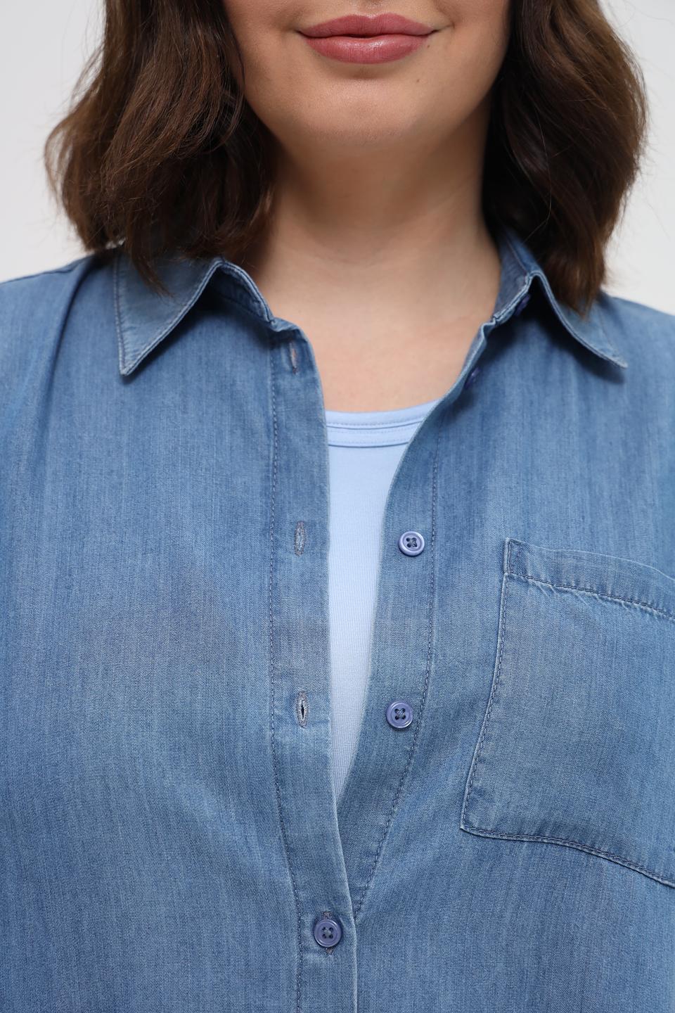 Рубашка Marc Aurel джинсовая с коротким рукавом