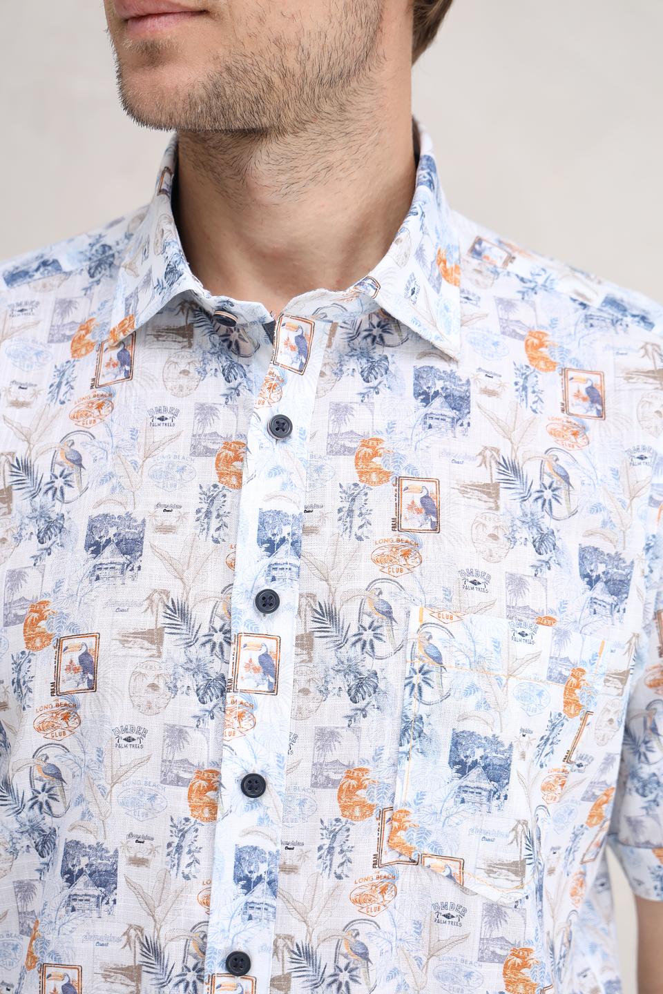 Рубашка кр Casa Moda с принтом