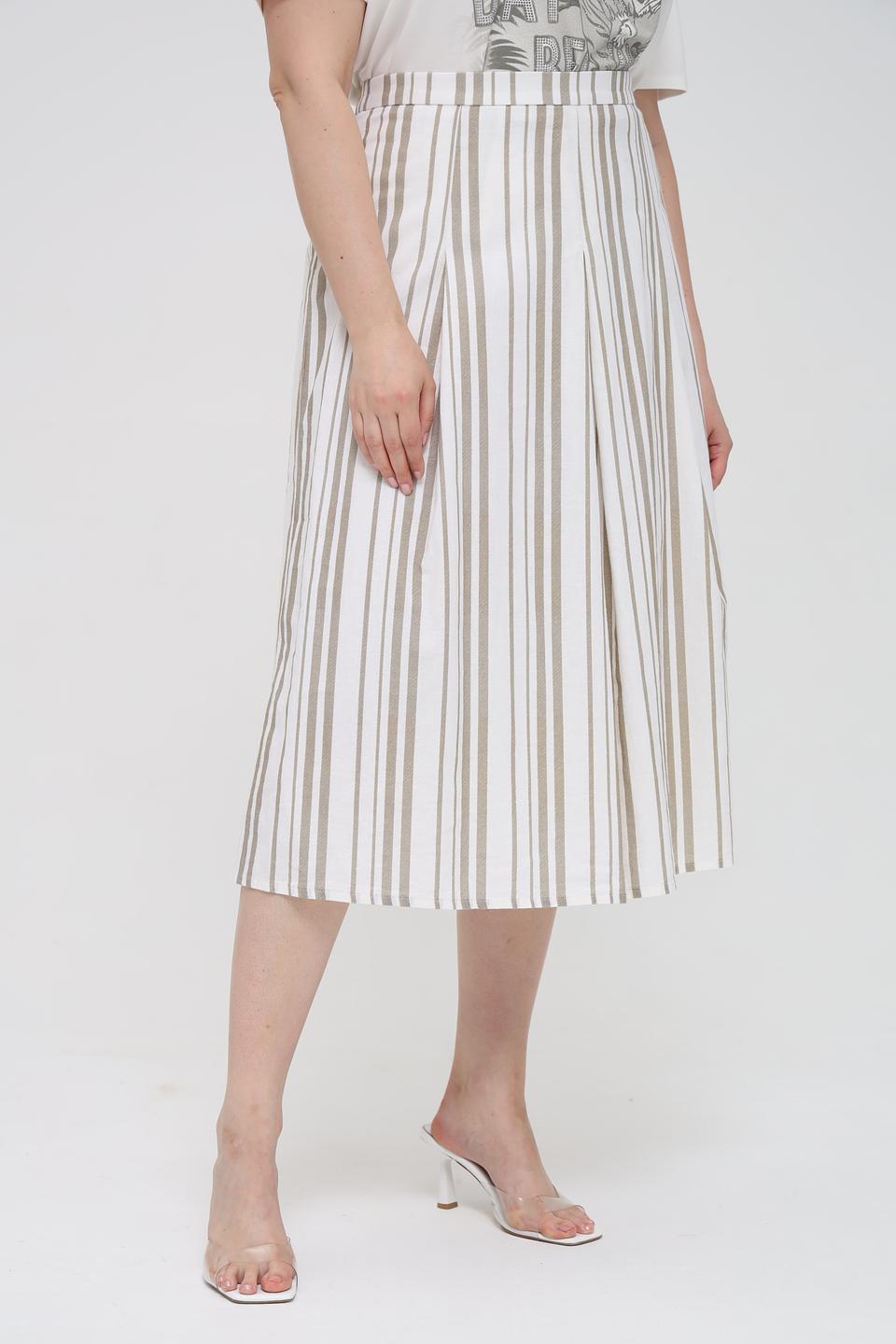 Юбка Gardeur в полоску бежевая