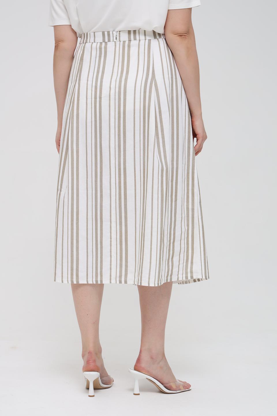 Юбка Gardeur в полоску бежевая