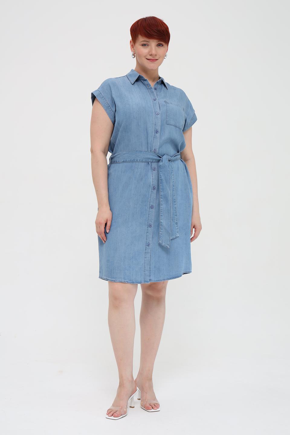 Платье Marc Aurel джинсовое с поясом