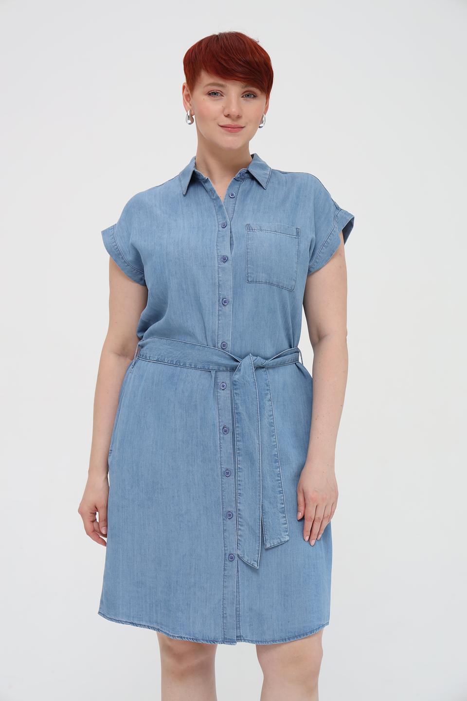 Платье Marc Aurel джинсовое с поясом