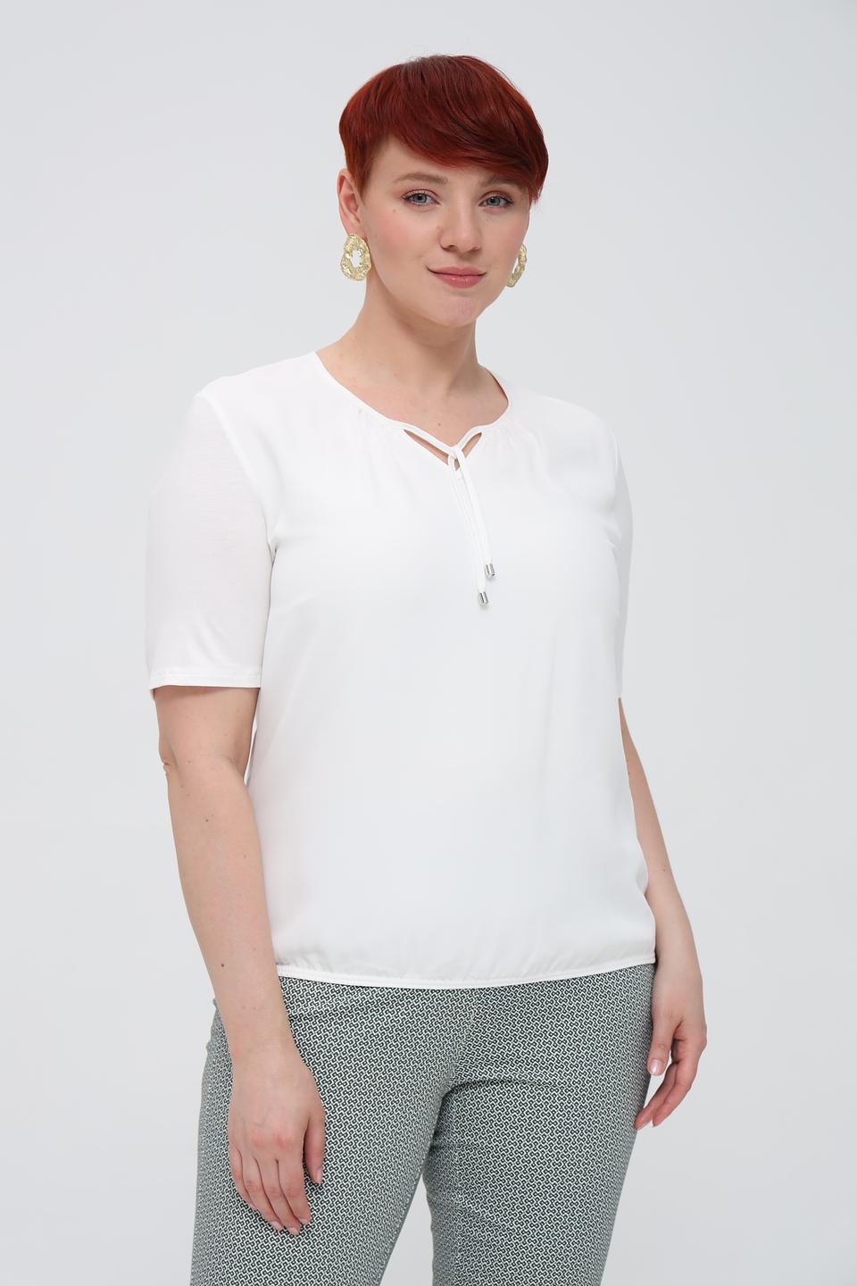 Блуза Frank Walder с завязками белая