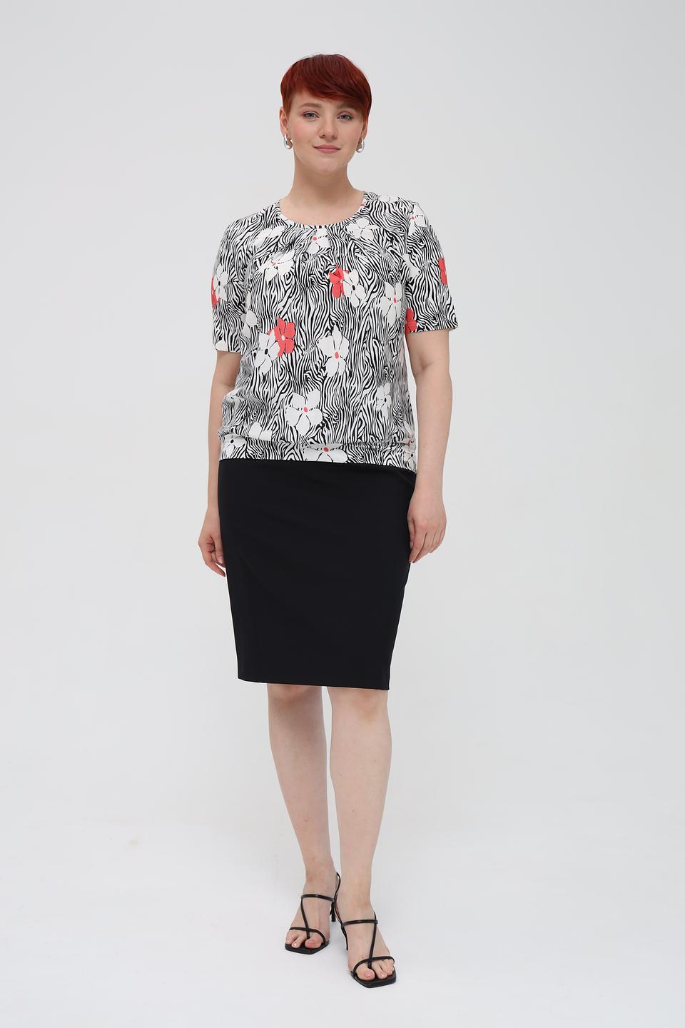 Блуза Frank Walder с цветочным принтом