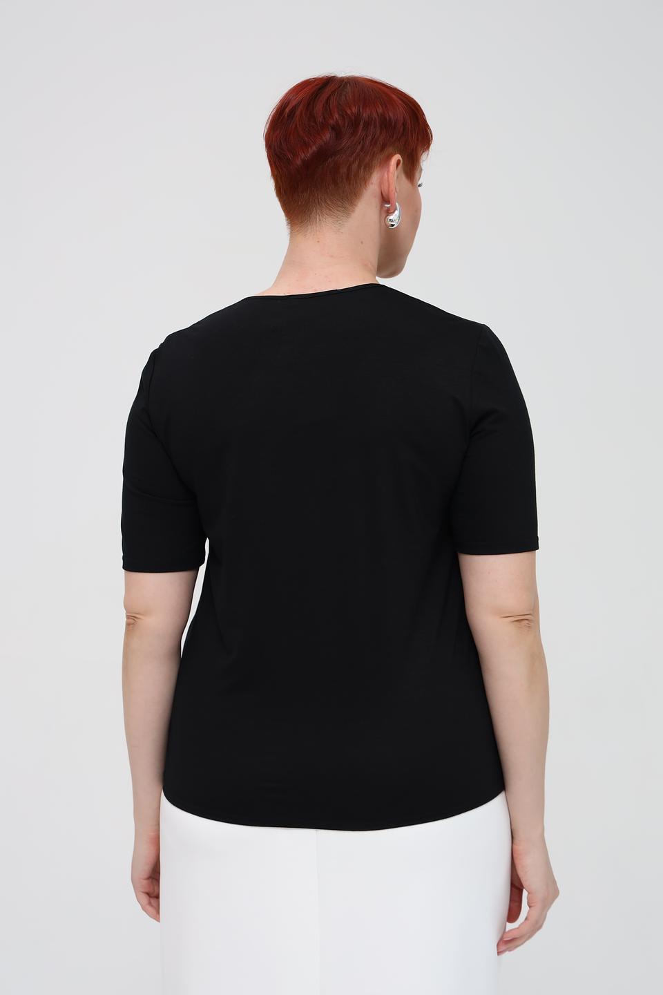 Блуза Frank Walder с завязками чёрная