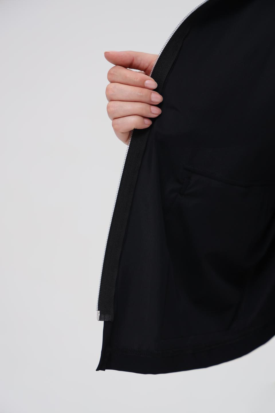 Жакет Doris Streich чёрный с капюшоном