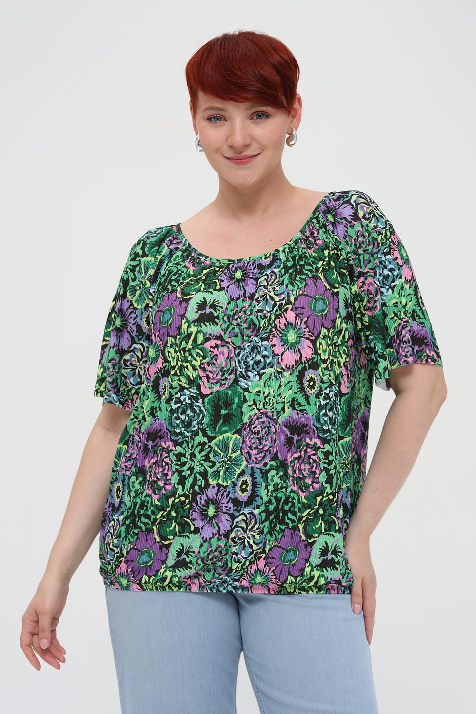 Блуза Via Appia с цветочным принтом