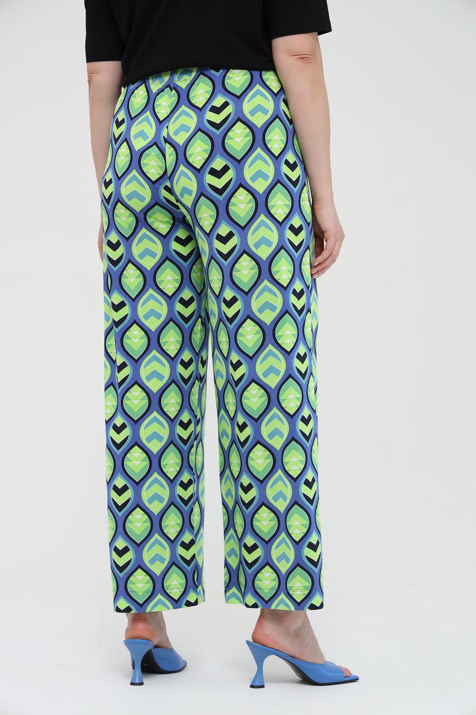 Брюки Frapp в геометрический принт