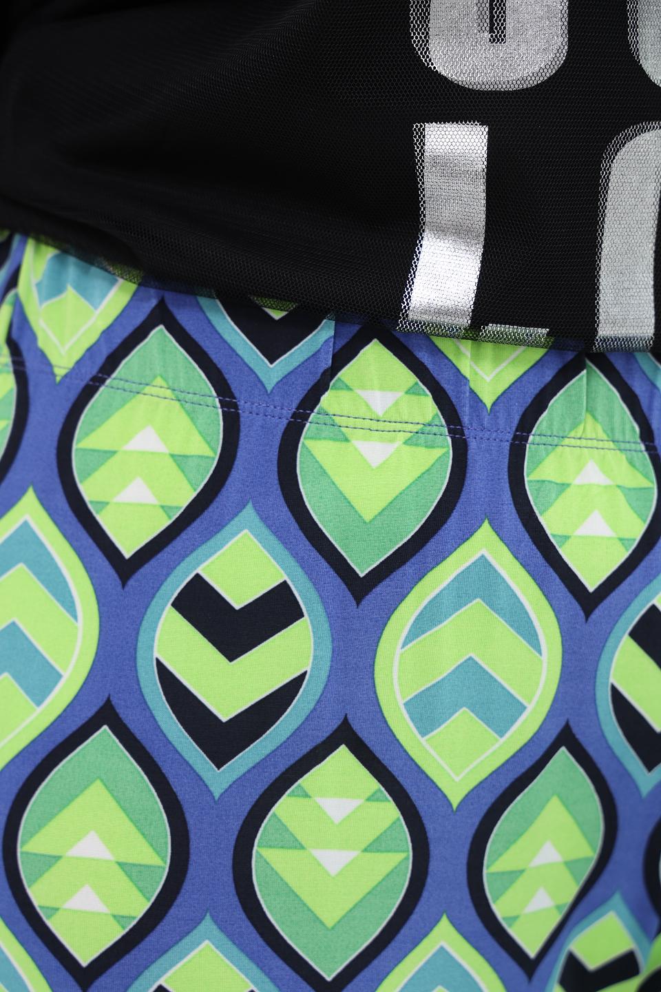 Брюки Frapp в геометрический принт