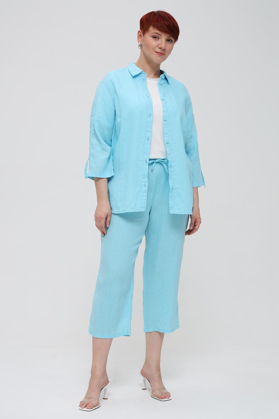 Брюки капри Rabe collection бирюзовые