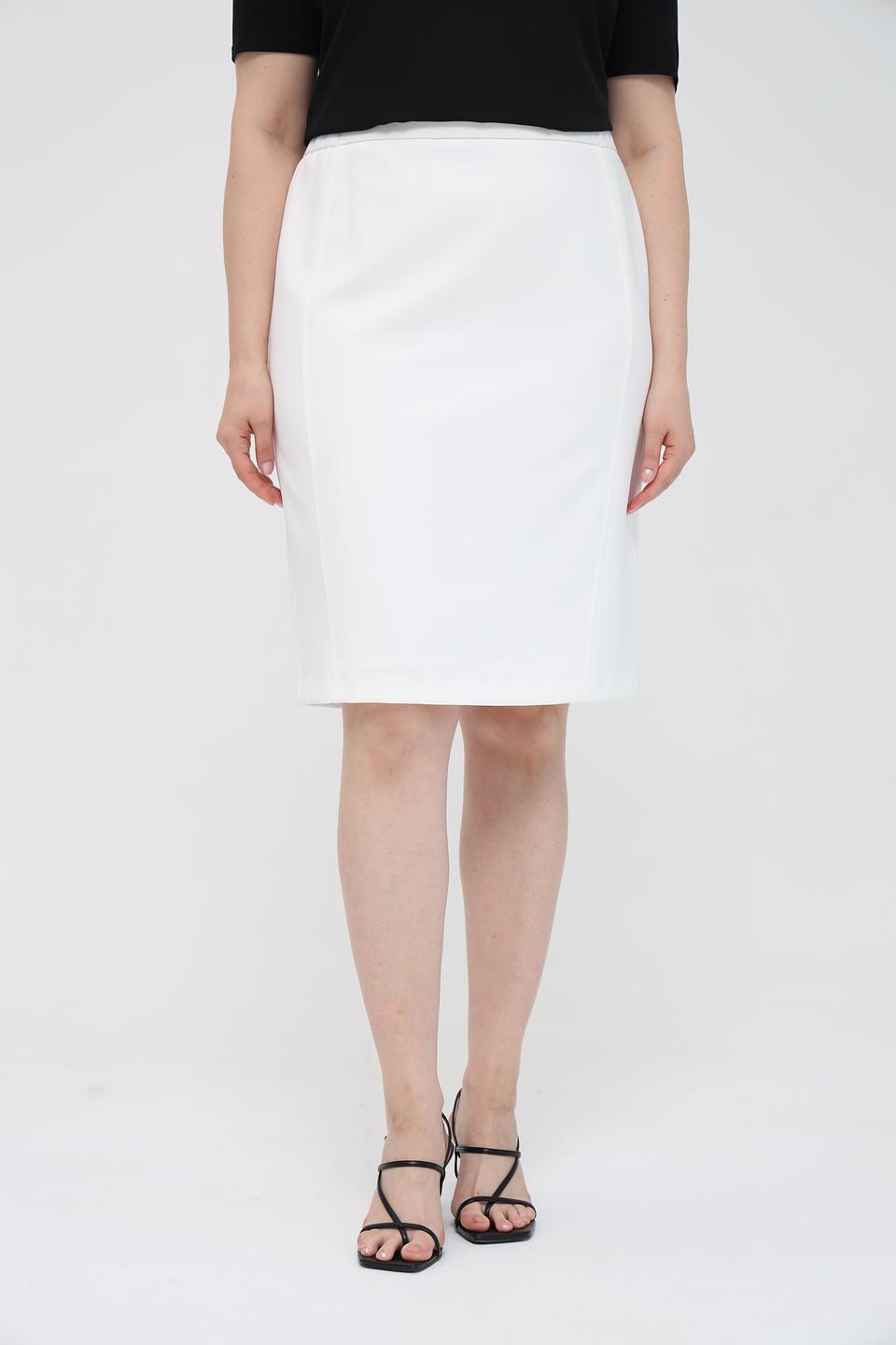 Юбка Frank Walder прямая белая