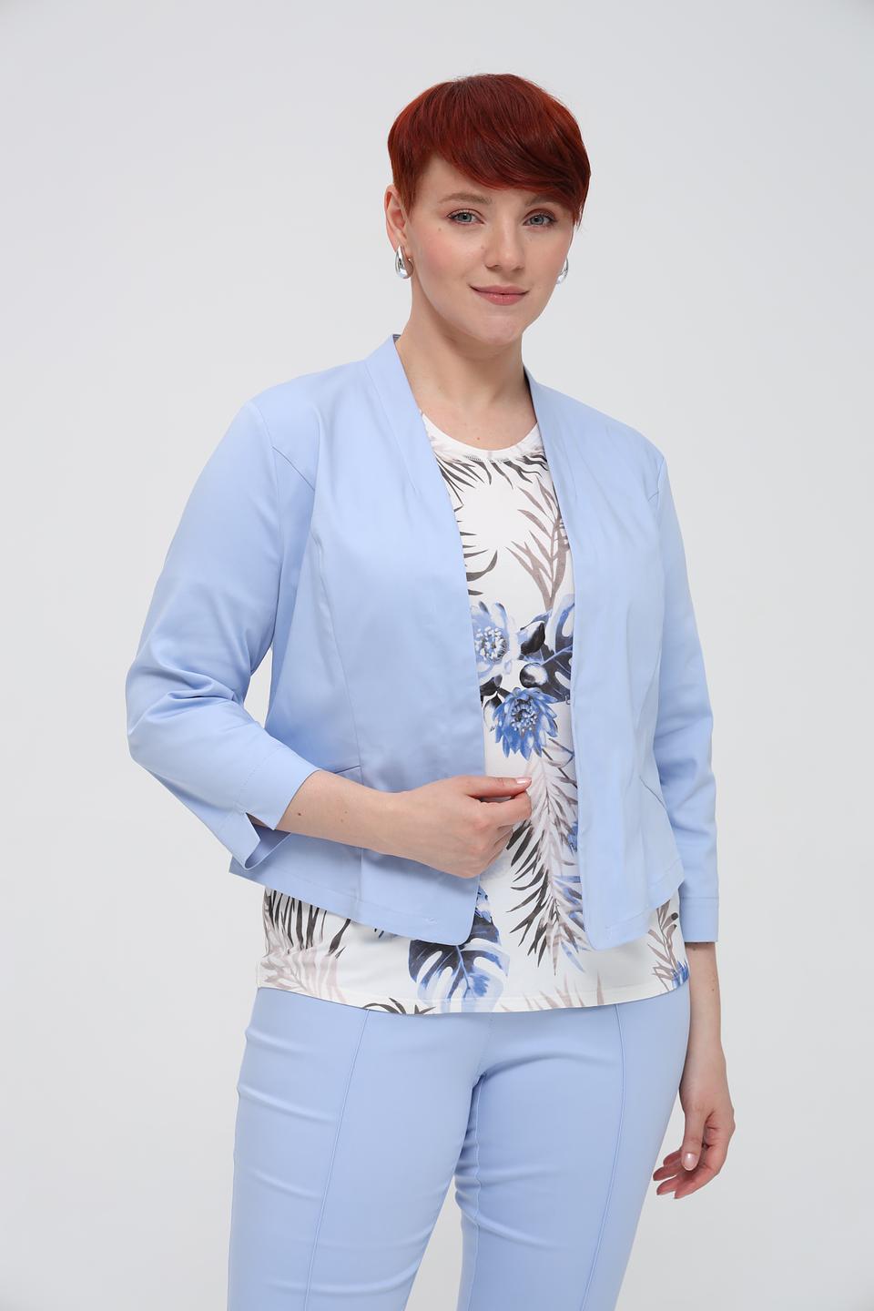 Жакет Frank Walder голубой приталенный