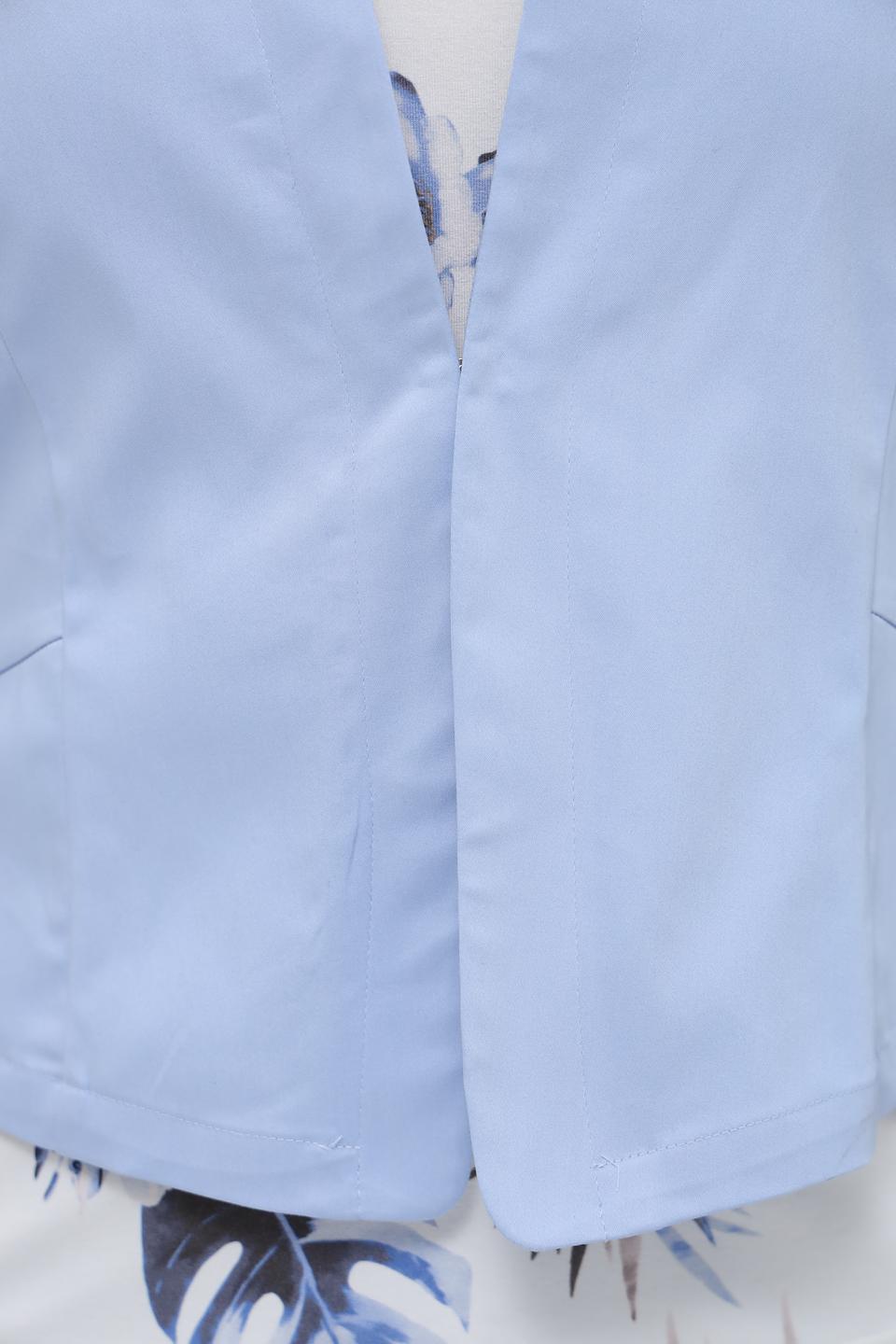 Жакет Frank Walder голубой приталенный