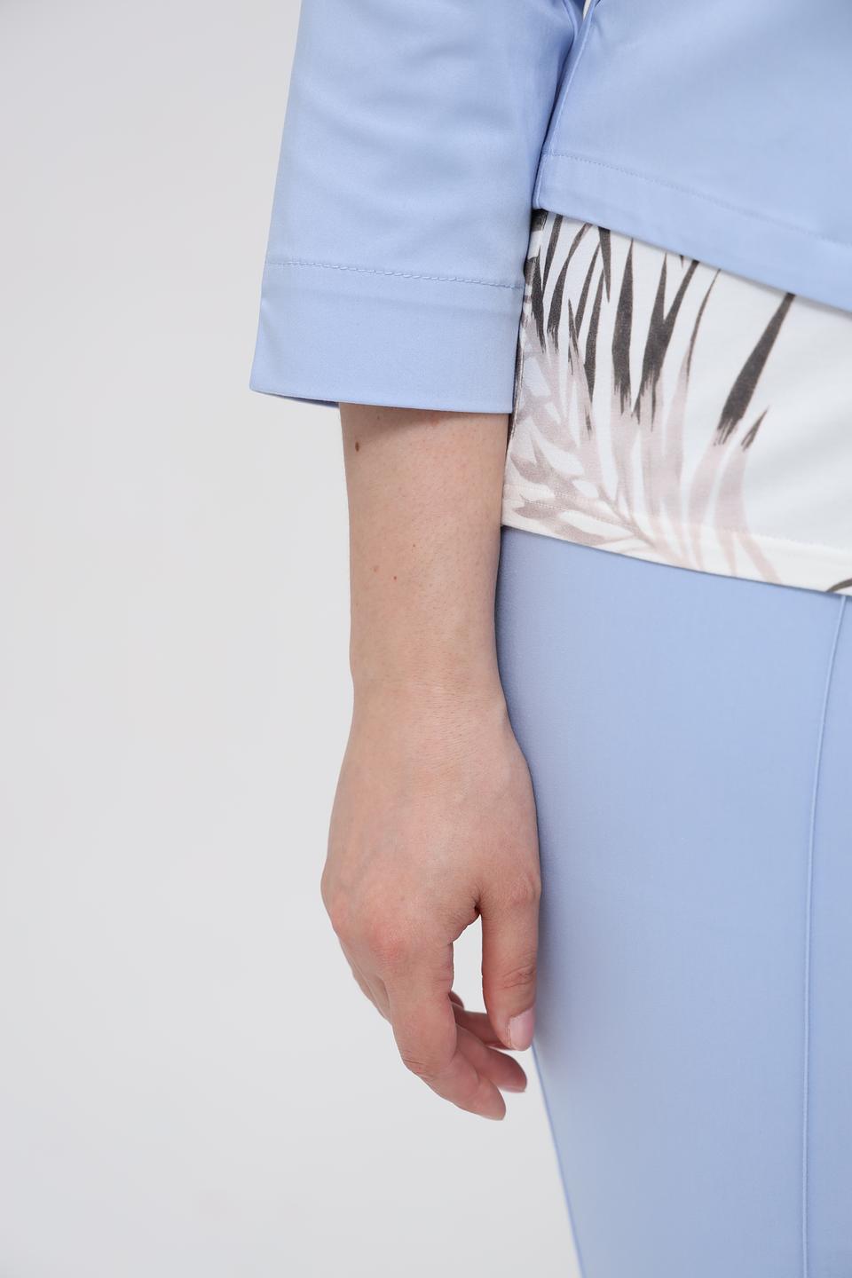 Жакет Frank Walder голубой приталенный