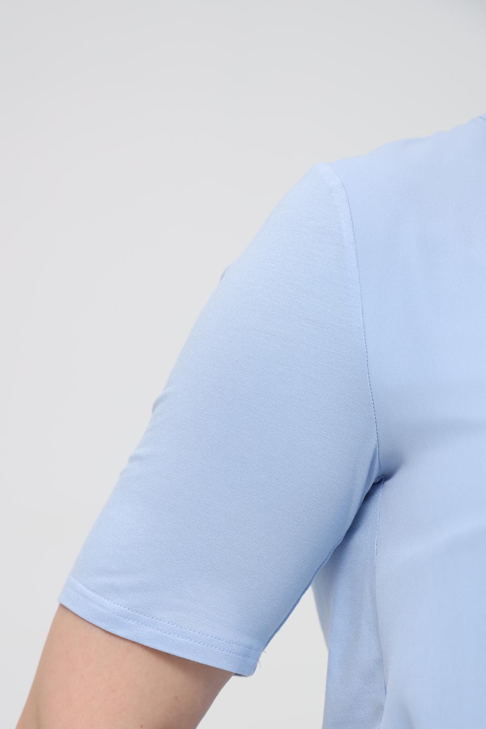 Блуза Frank Walder с завязками голубая