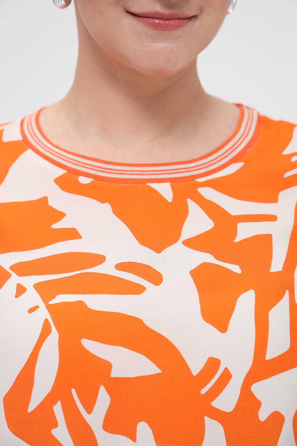Блуза Rabe collection оранжевый принт
