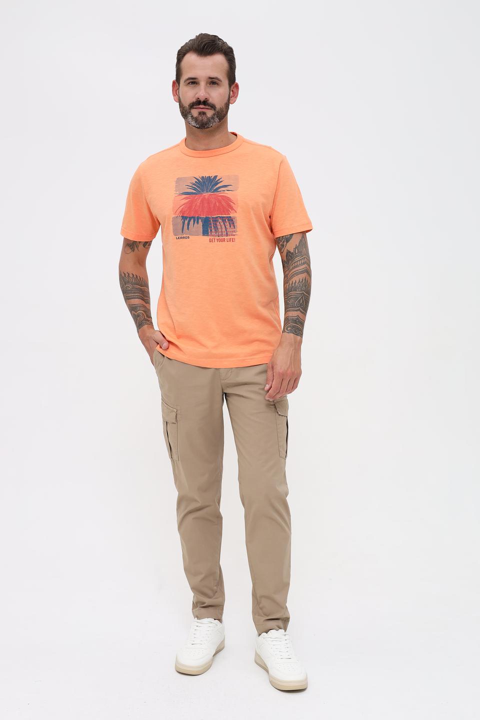 Футболка Lerros с принтом оранжевый