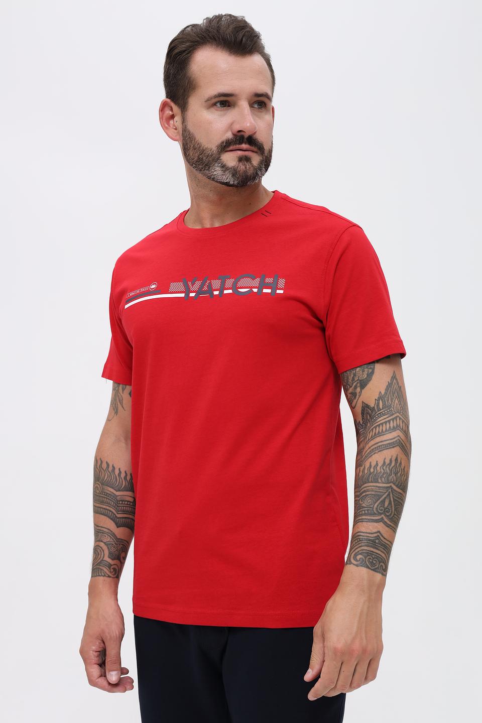 Футболка Granchio красная с логотипом