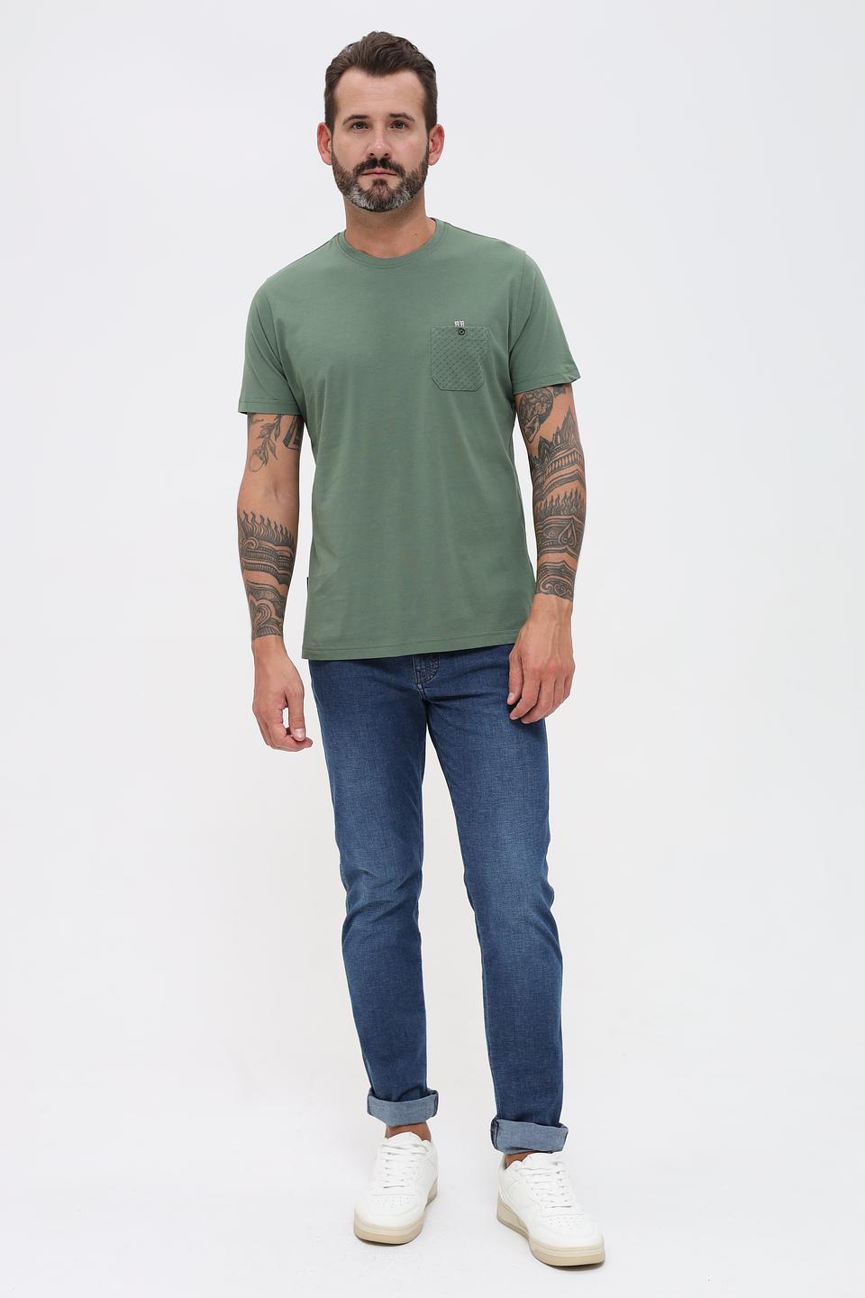 Футболка Sea Barrier хаки с карманом