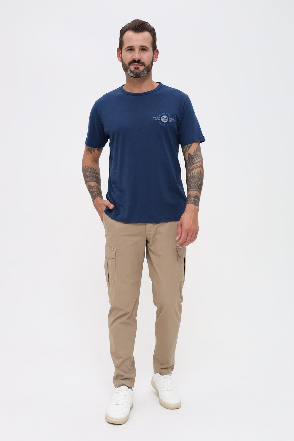 Футболка Sea Barrier с логотипом синяя