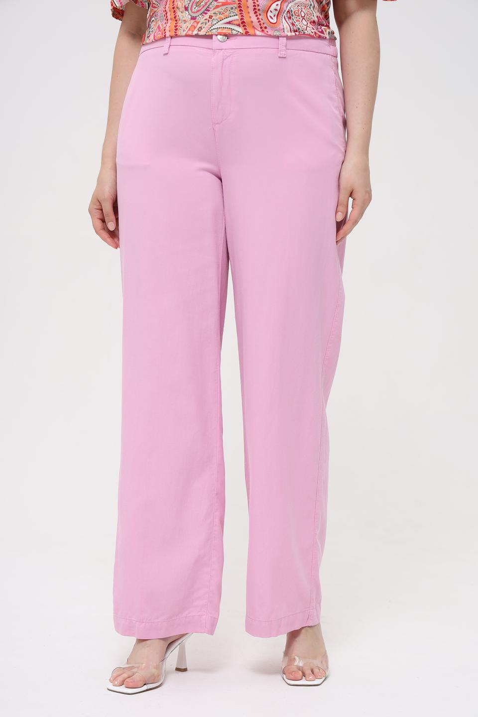 Брюки Angels прямого кроя розовые