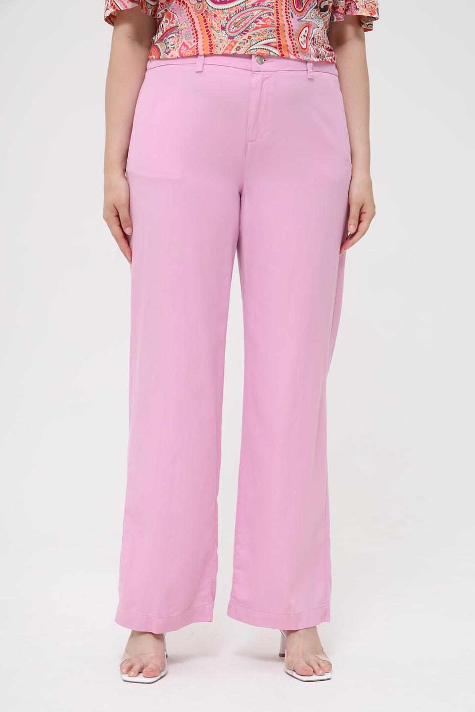 Брюки Angels прямого кроя розовые
