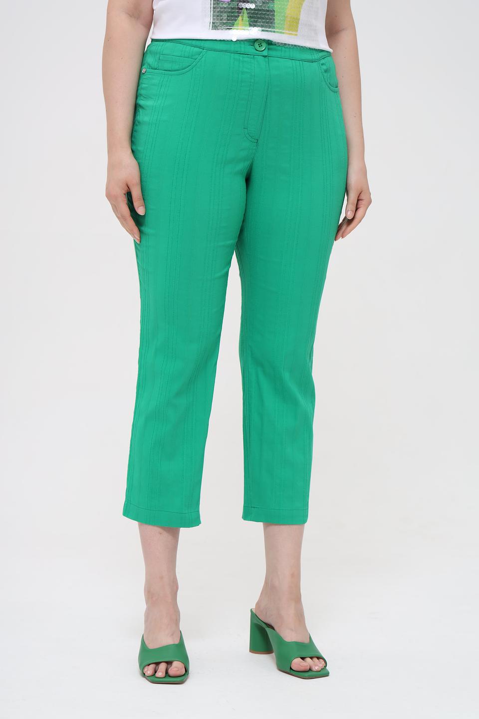 Брюки Samoon зелёные прямые