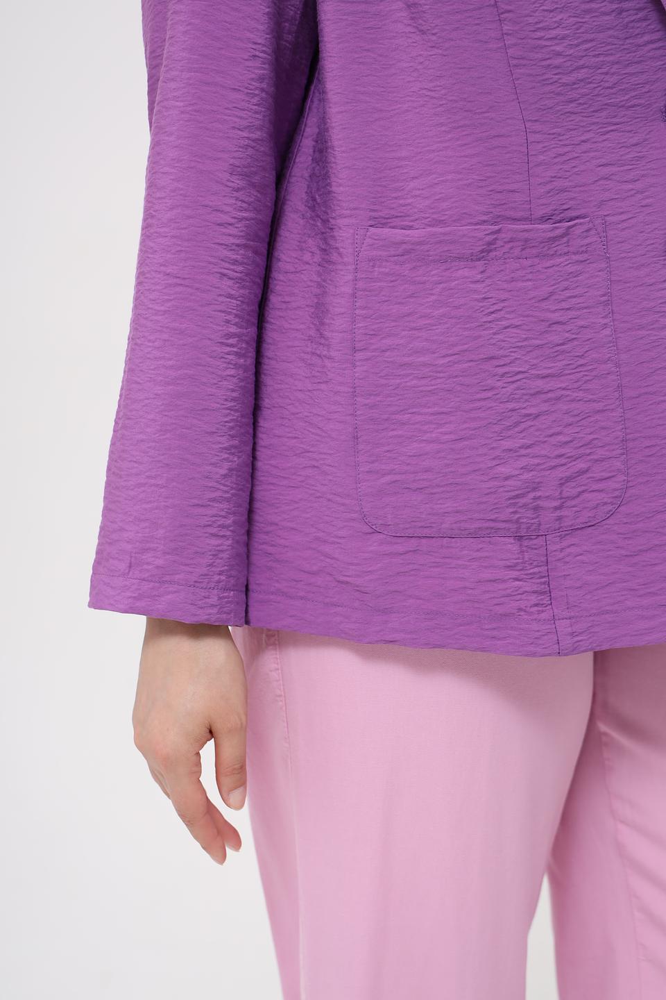 Жакет Samoon лиловый приталенный