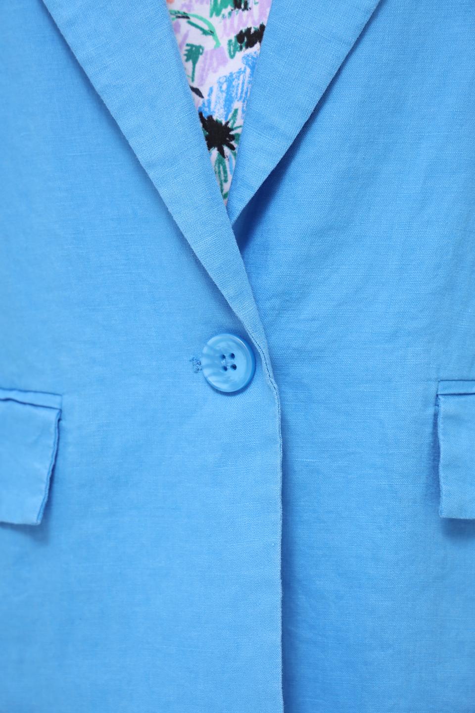 Жакет Marc Aurel льняной голубой