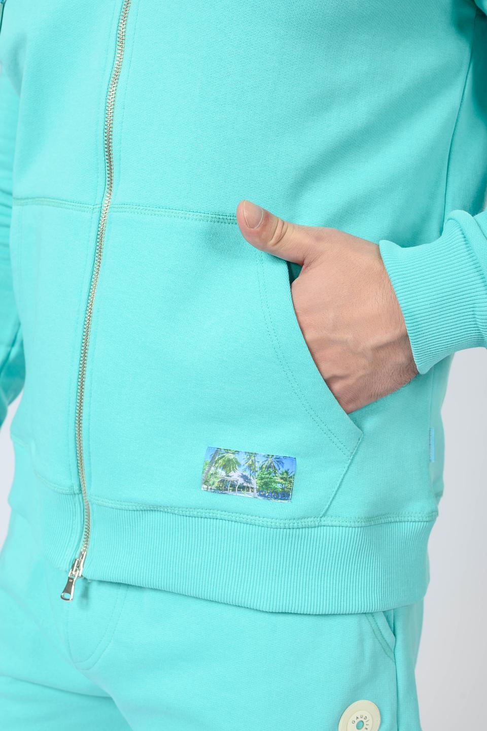 Кардиган Gaudi с логотипом голубой