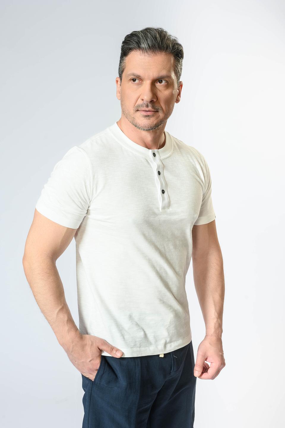 Футболка Liu-Jo мужская с планкой бежевая