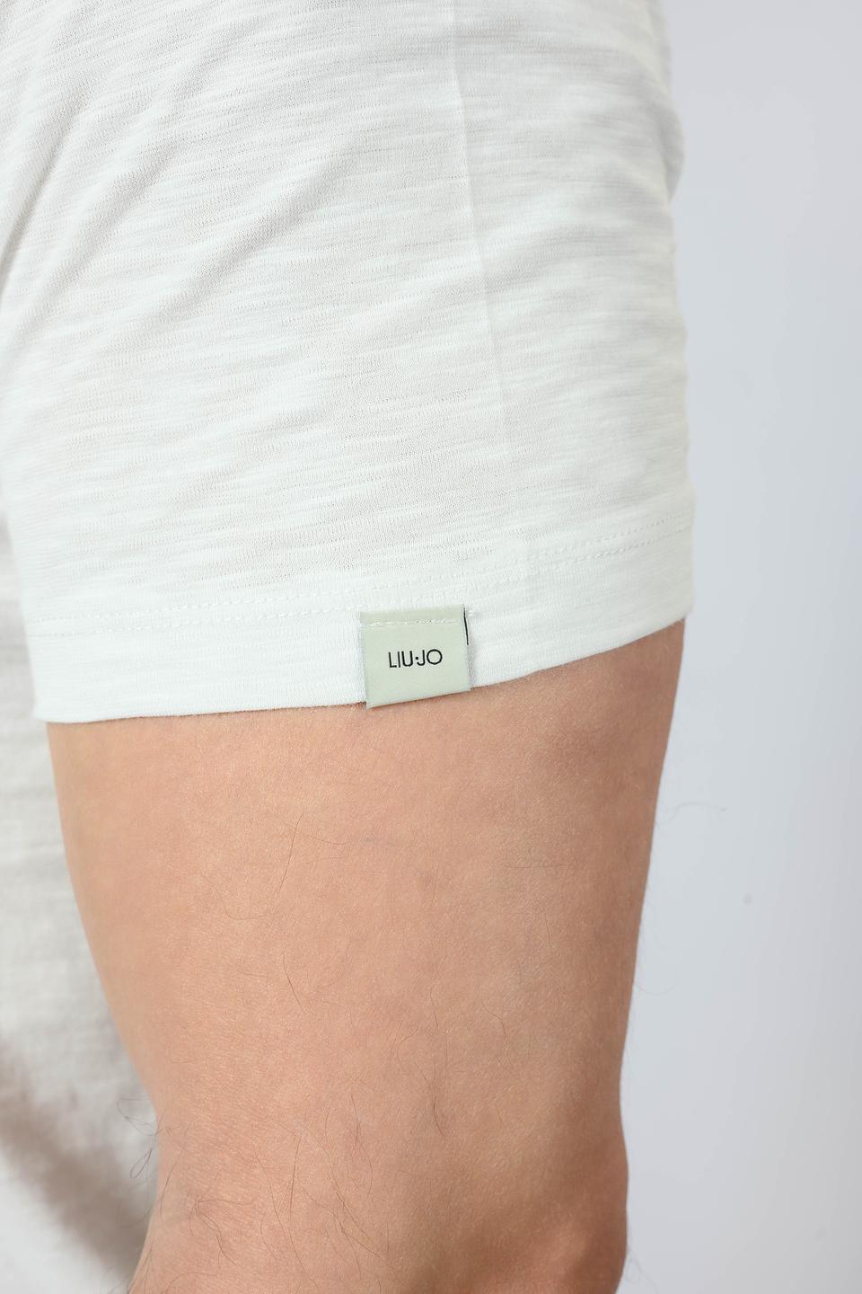 Футболка Liu-Jo мужская с планкой бежевая