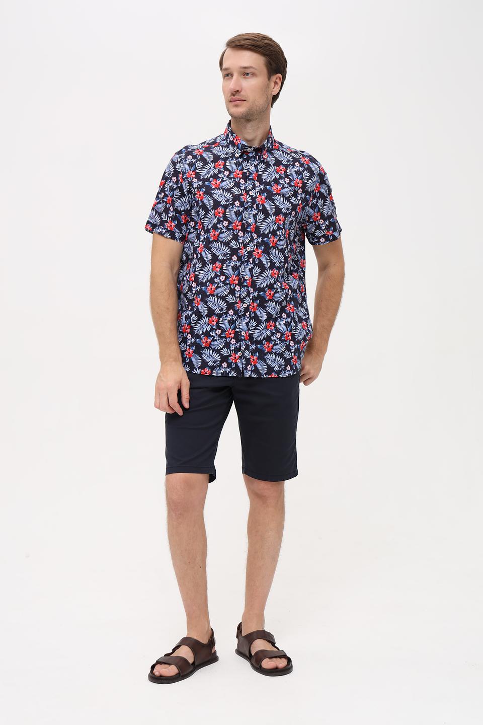 Рубашка Bugatti с цветочным принтом