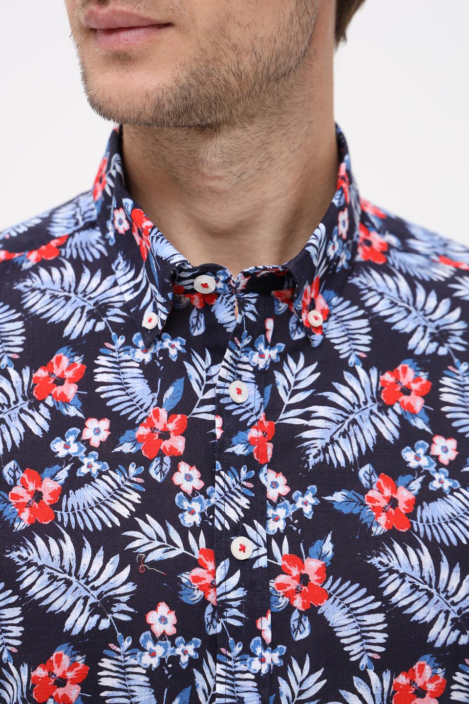 Рубашка Bugatti с цветочным принтом