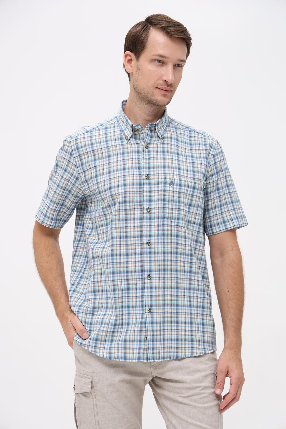 Рубашка кр Sea Barrier в клетку