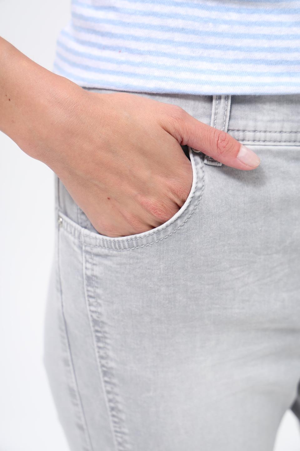 Джинсы Angels серый с необработанным краем