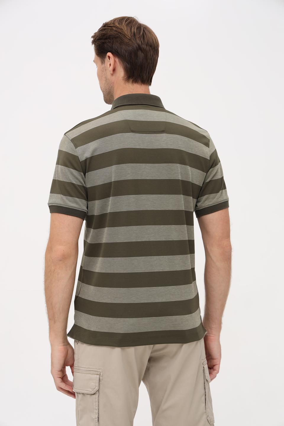 Поло Monte Carlo в полоску хаки