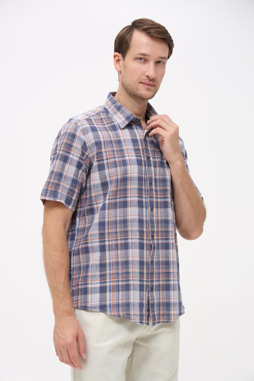 Рубашка кр Casa Moda в клетку