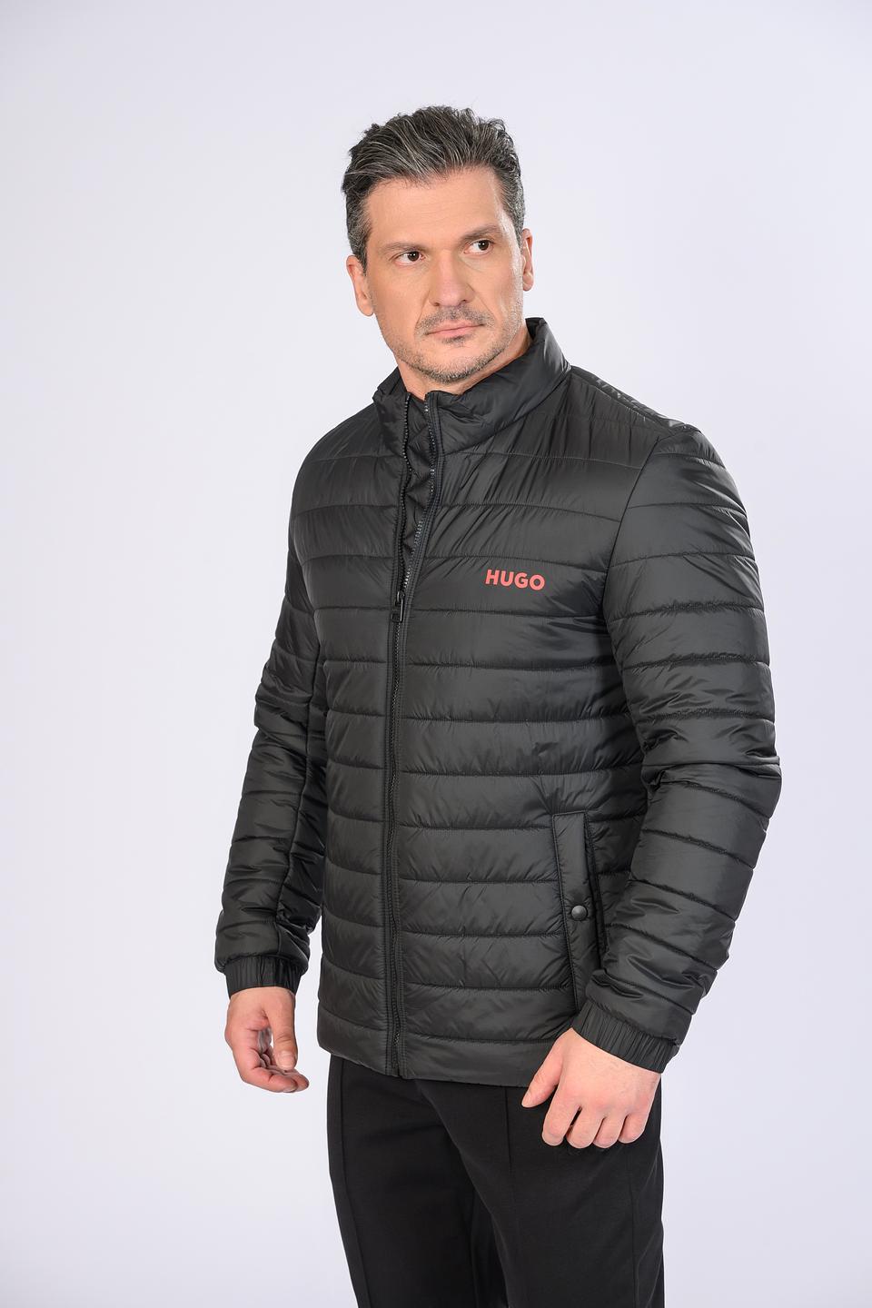 Куртка Hugo стеганая чёрная