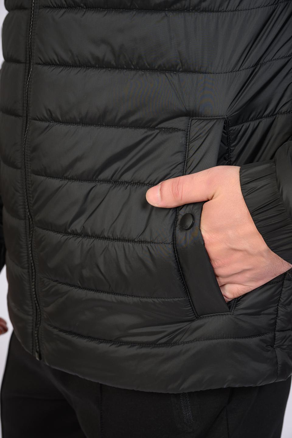 Куртка Hugo стеганая чёрная